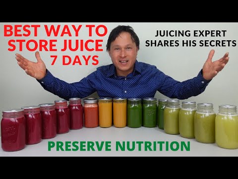 Best Way To Store Fresh Juice For 7 Days & Preserve Nutrition - Youtube