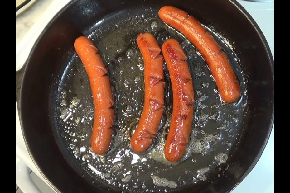 Cooking Hot Dogs In A Cast Iron Skillet - Youtube